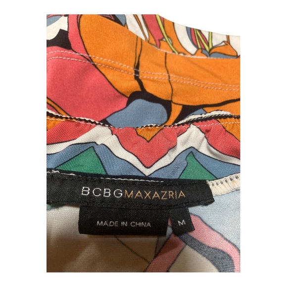 BCBG MaxAzria Y2K fairycore abstract sexy backless floral halter top. - Picture 5 of 5